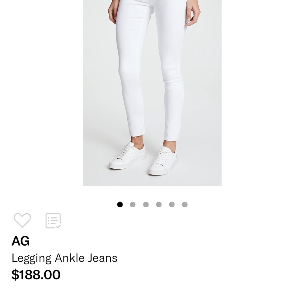 White AGolde legging jeans